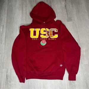 Vintage Russell Athletic USC Trojans 2007 Rose Bowl Pullover Hoodie